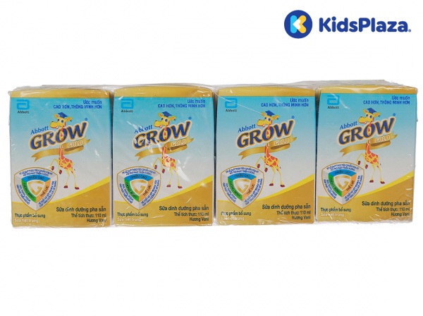 Sữa nước Abbott Grow Gold hương vani (4x110ml) cho bé từ 1 tuổi trở lên  hình 1