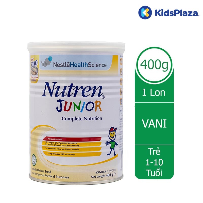 Sữa Nutren Junior 400g phát triển não bộ - thể chất cho bé (1 - 10 tuổi) hình 2