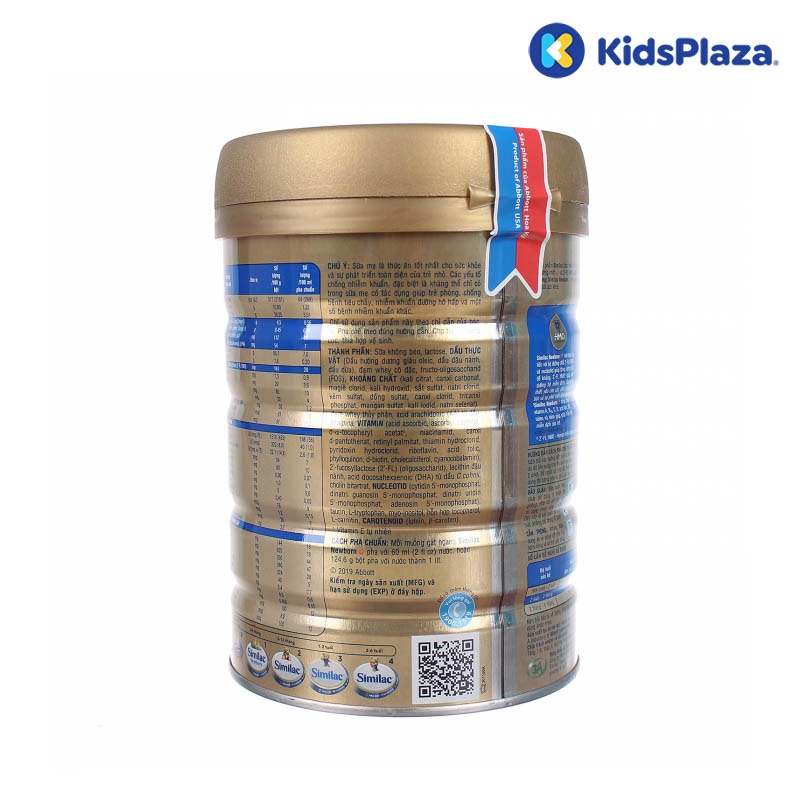 Sữa Similac IQ HMO Gold Lable Newborn 900g (0-6 tháng) hình 2