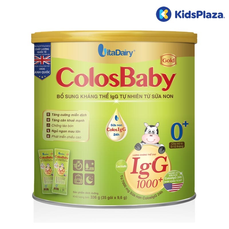 Sữa non Colosbaby dạng gói 0+ 336G tăng cường hệ miễn dịch (0-1 tuổi) hình 1