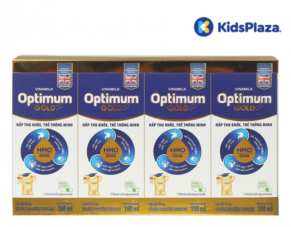 Sữa uống dinh dưỡng Optimum Gold Vinamilk 4*180ml cho bé trên 1 tuổi hình 1