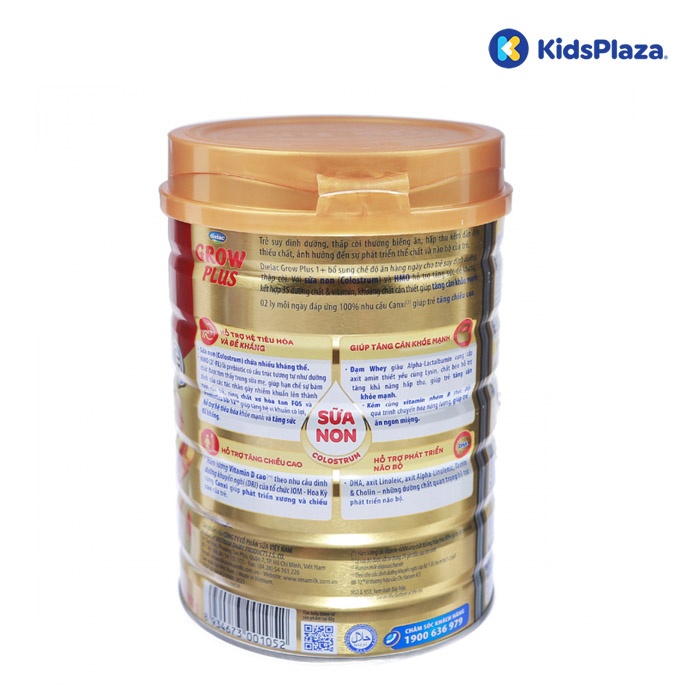 Sữa bột Vinamilk Dielac Grow Plus 1+ 850g New cho bé 1-2 tuổi hình 3