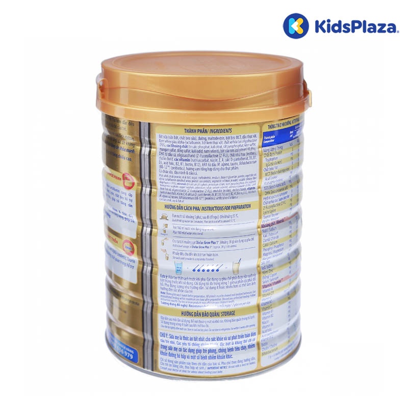 Sữa bột Vinamilk Dielac Grow Plus 1+ 850g New cho bé 1-2 tuổi hình 2