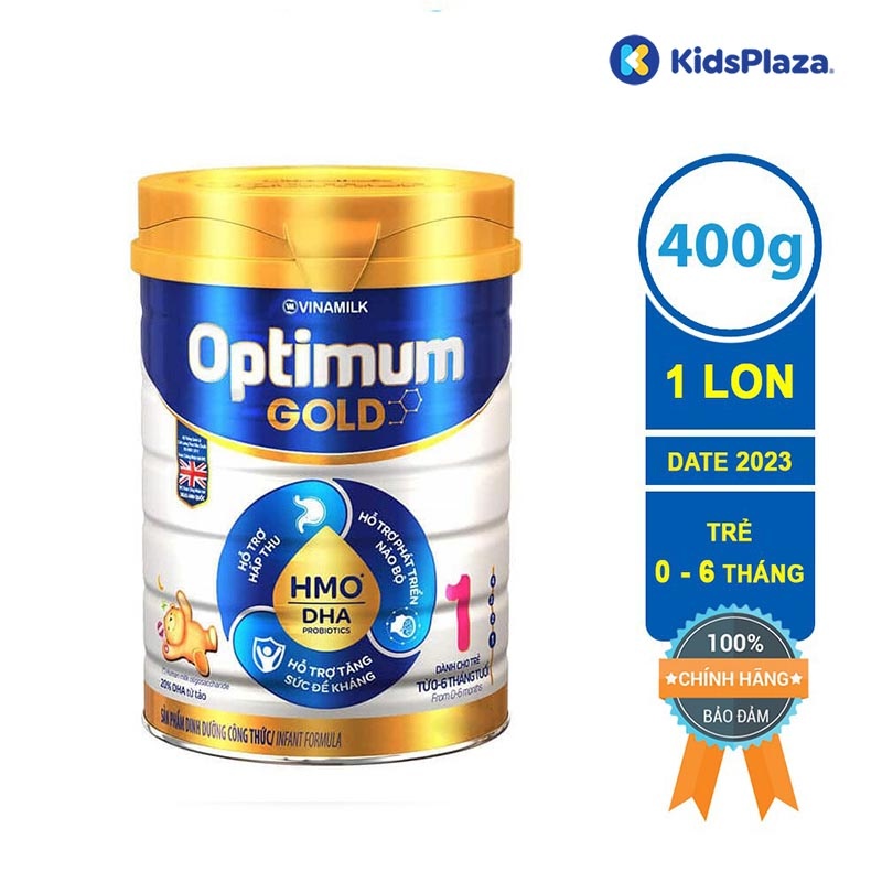 Sữa Vinamilk Optimum Gold 1 400g cho bé 0M-6M hình 1