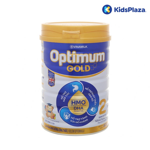 Sữa Vinamilk Optimum Gold 2 800g cho bé 6M-12M hình 1