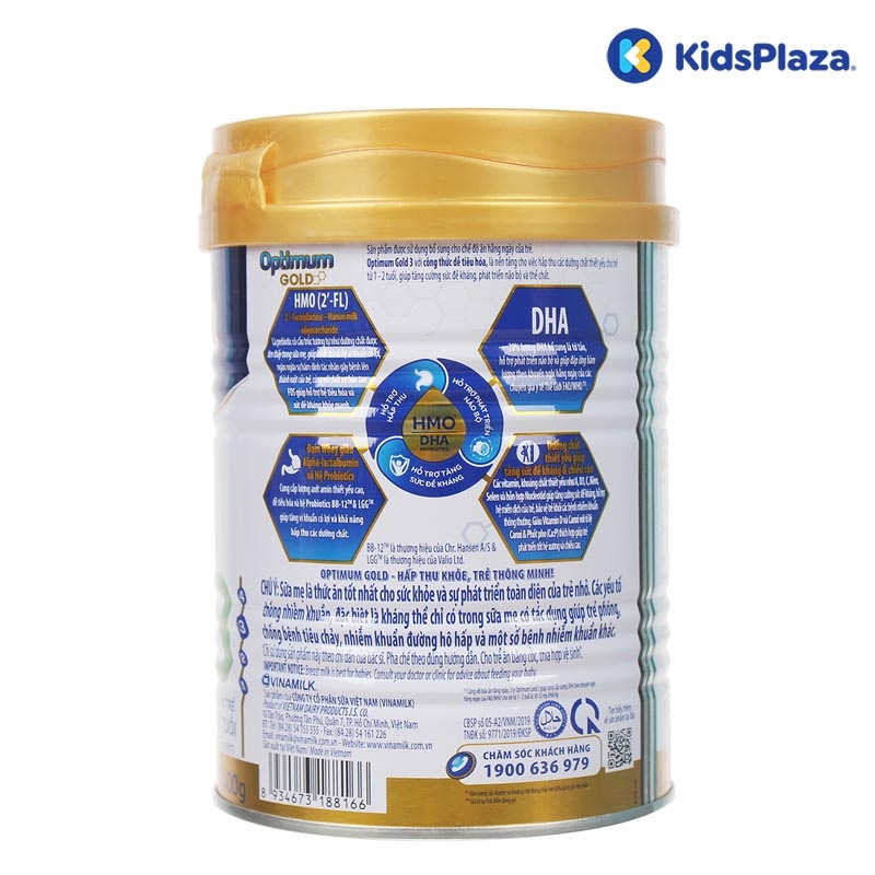 Sữa Vinamilk Optimum Gold 3 400g cho bé 1Y-2Y hình 3