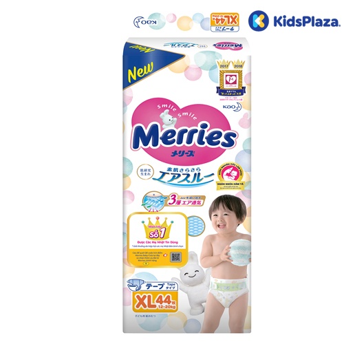 Bỉm - Tã dán Merries size XL 44 miếng (cho bé 12 - 20kg) hình 3