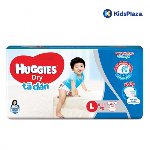 Bỉm - Tã dán Huggies size L 42 miếng (cho bé 9 - 14kg) hình 1