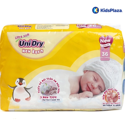Tã dán Unidry Newborn NB36 (cho bé dưới 5kg) hình 1