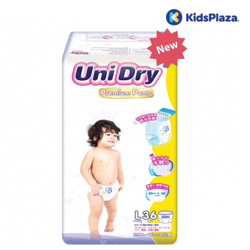 Tã quần Unidry Premium size L54 Miếng dành cho trẻ 9 đến 14 kg hình 2