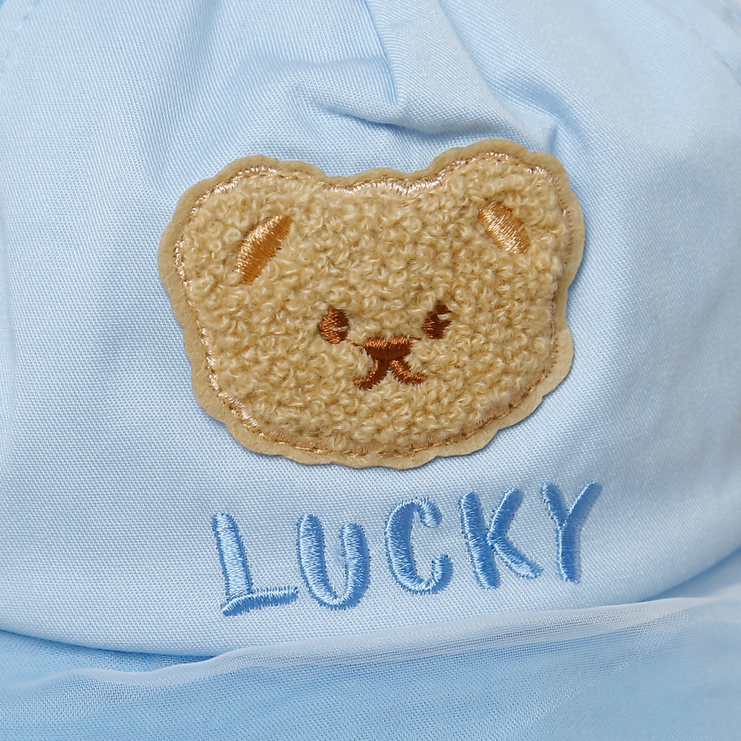 Mũ lưỡi phủ voan in hình gấu Kidsplaza