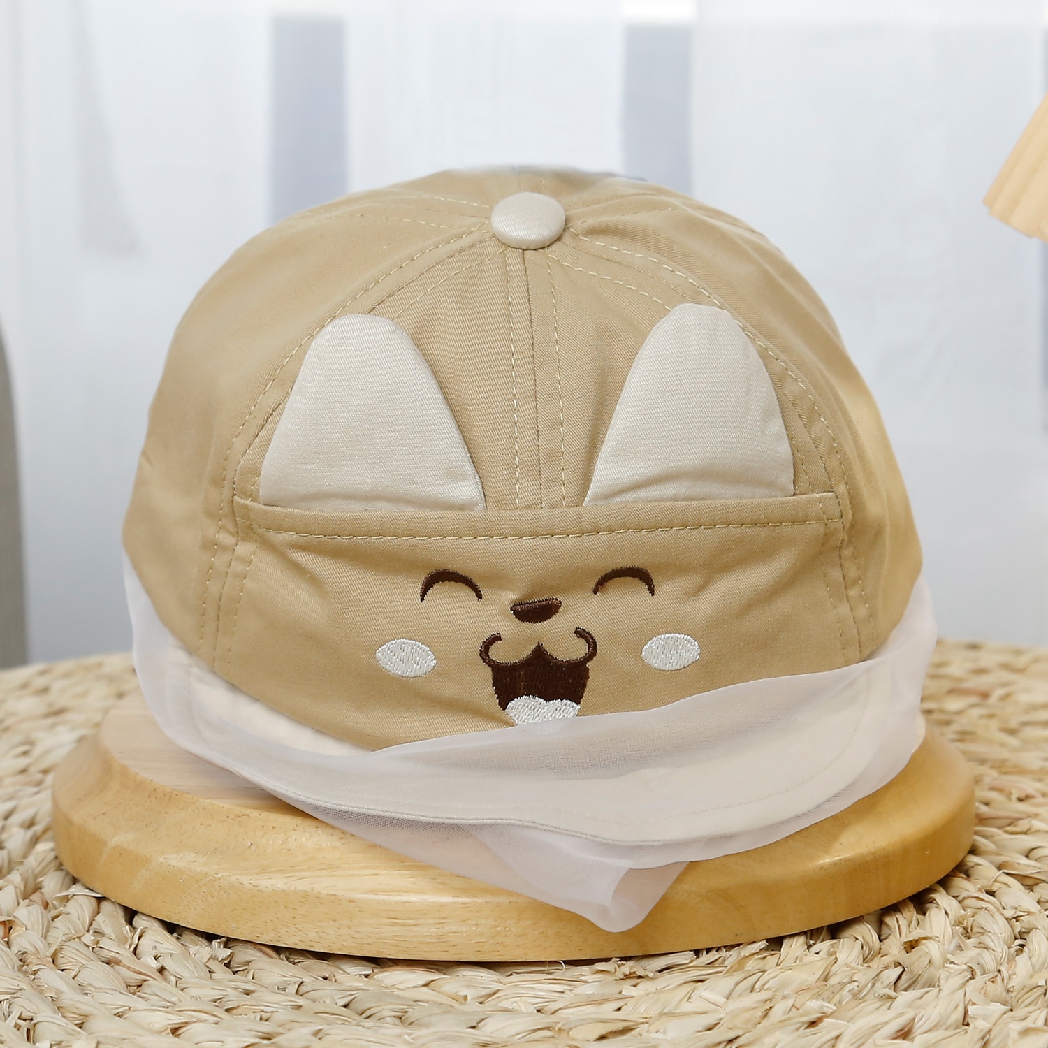 Mũ lưỡi trai phủ voan Kidsplaza thêu cún KidsPlaza DN25