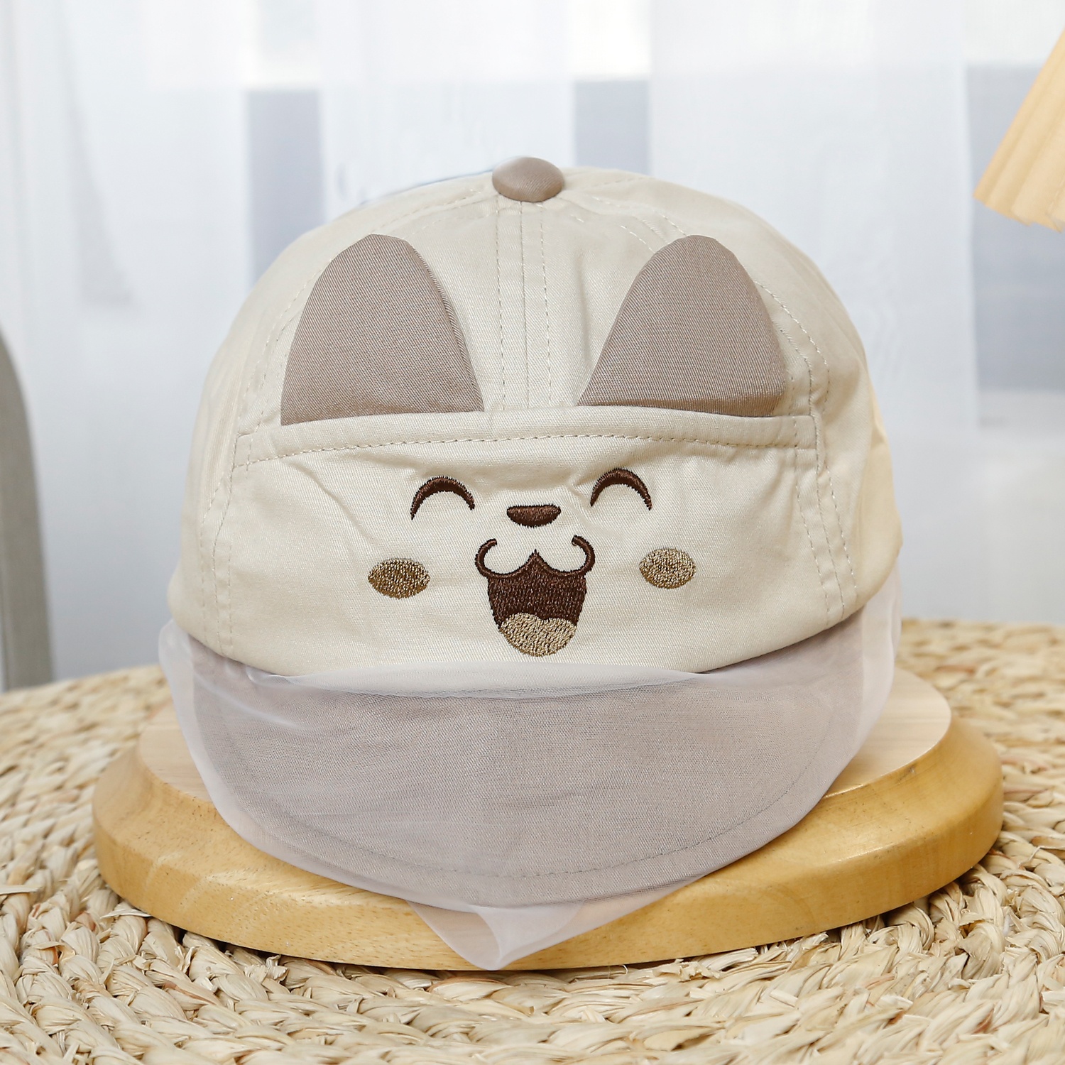 Mũ lưỡi trai phủ voan Kidsplaza thêu cún KidsPlaza DN25