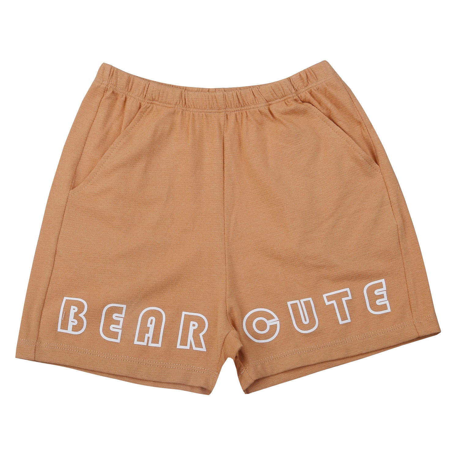 Bộ cộc bé trai Kidsplaza bear cute HN25H (Trắng Nâu) 