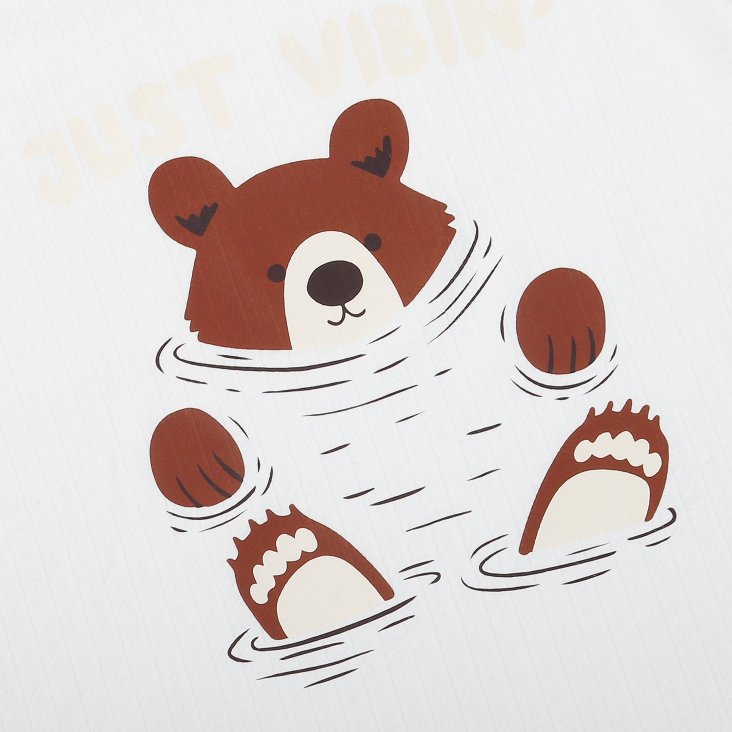 Bộ cộc bé trai KidsPlaza in gấu M25H (Nâu Trắng)