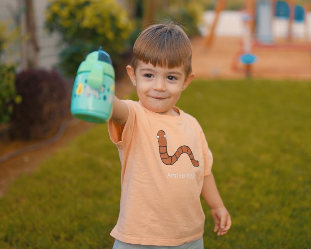 Bình tập uống nước có ống hút Tommee Tippee 300ml - Xanh hình 5