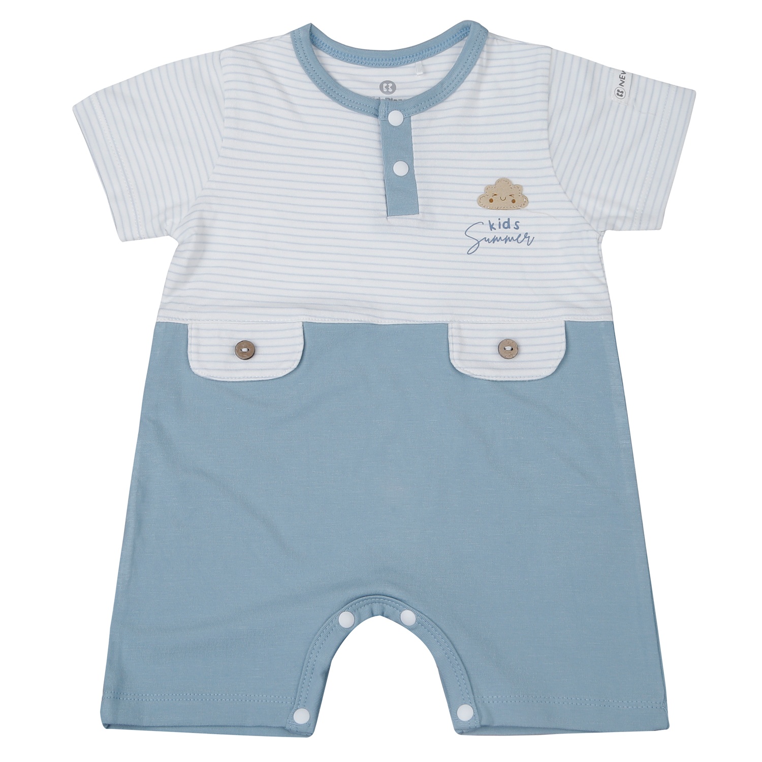 Bộ body cộc cho bé trai KidsPlaza Otis ND26H (Xanh)  hình 1