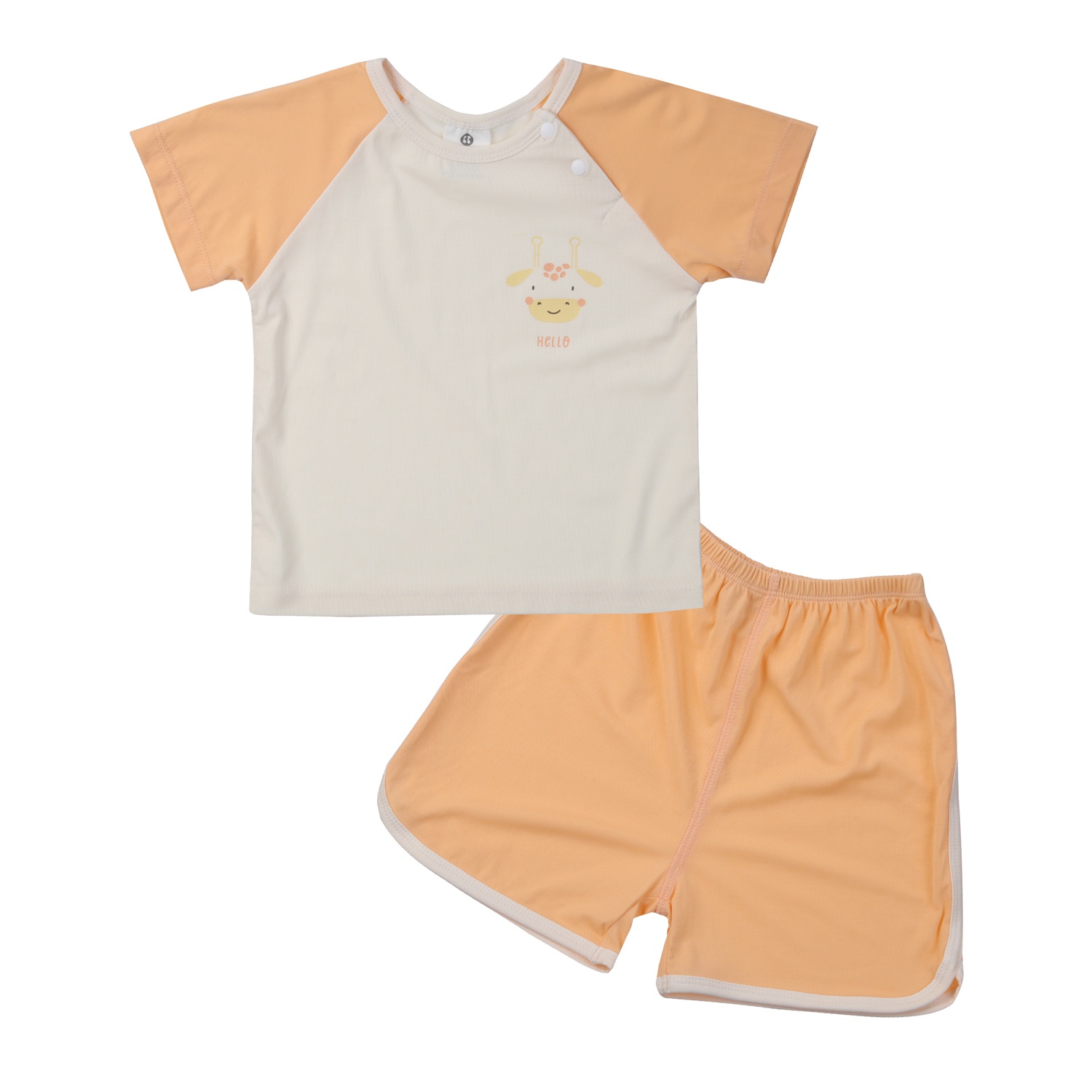 Bộ quần áo cộc tay bé trai KidsPlaza Otis ND24H (Cam) hình 1