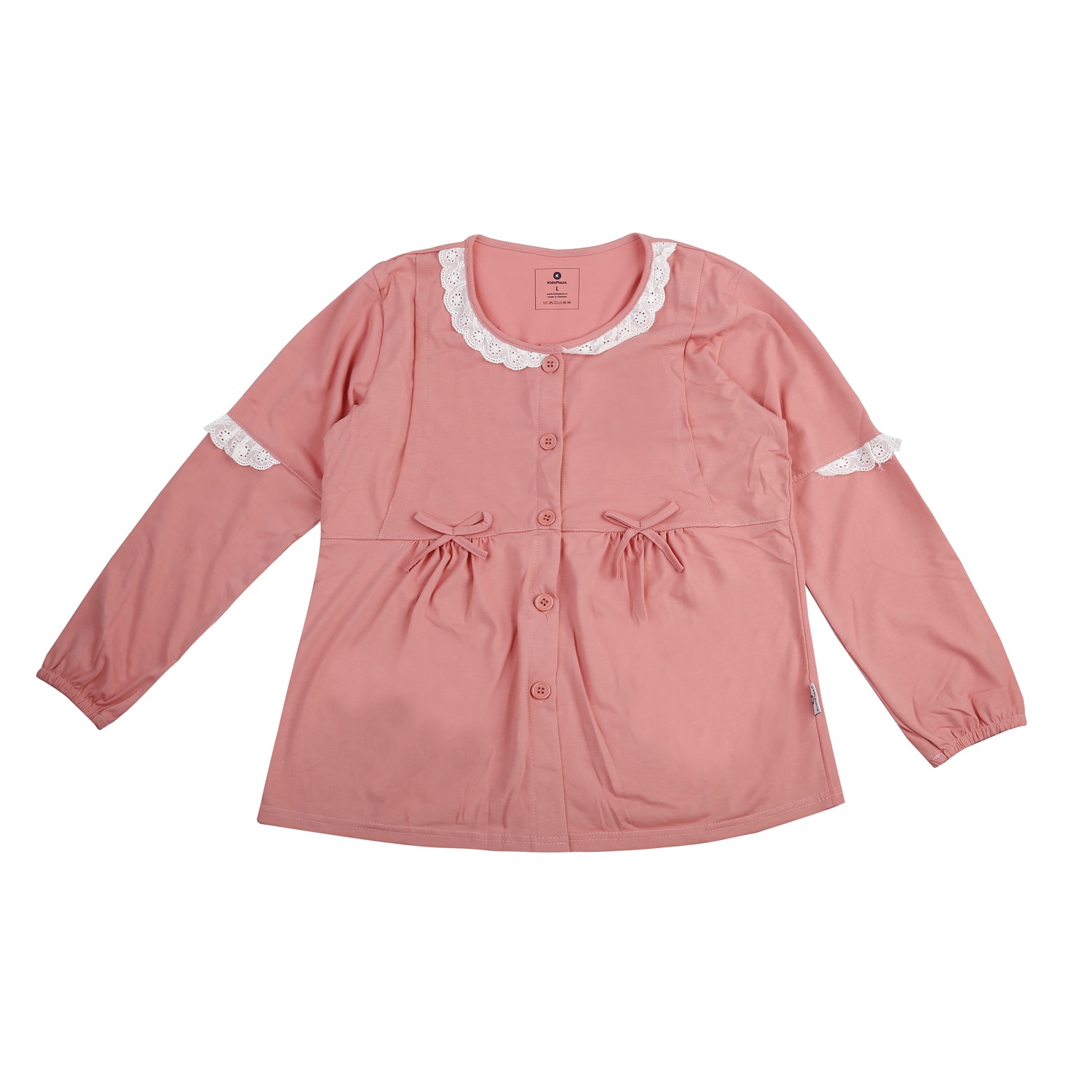 Bộ quần áo sau sinh KidsPlaza cho mẹ có ren (Hồng) TM23