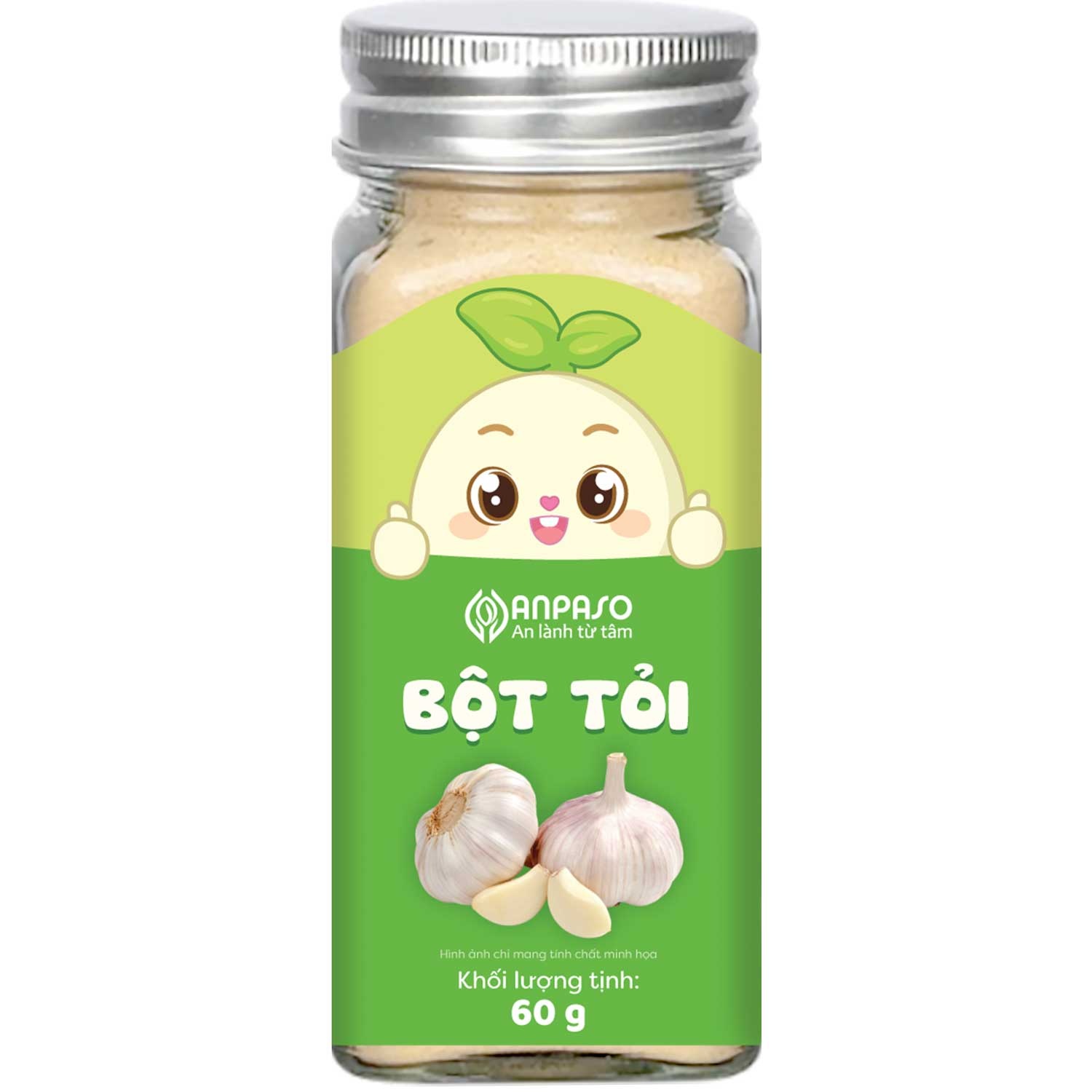 Bột tỏi cho bé Anpaso 60g hình 1