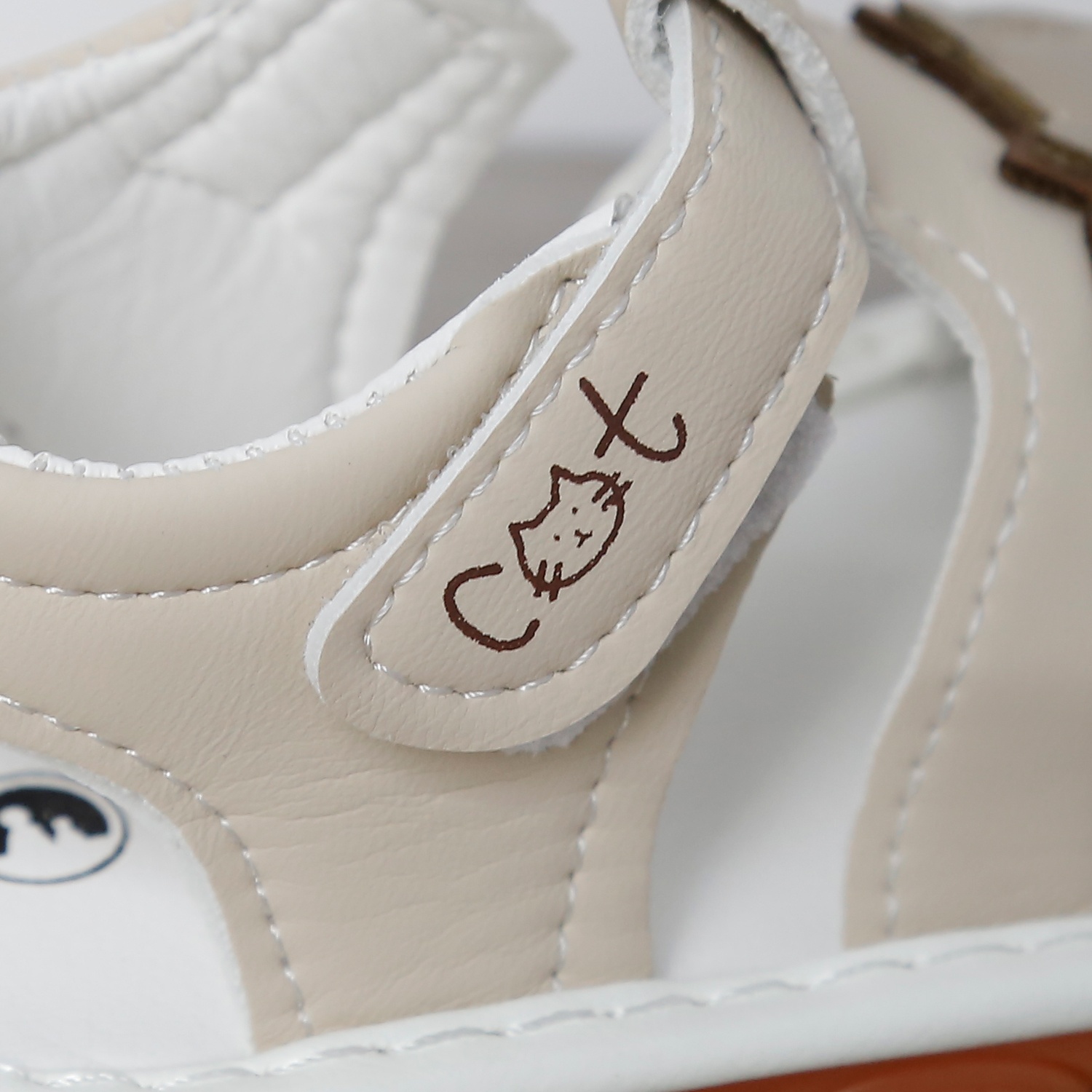 Dép sandal tập đi kèn Mamago 25MS10 Cat (Be) 