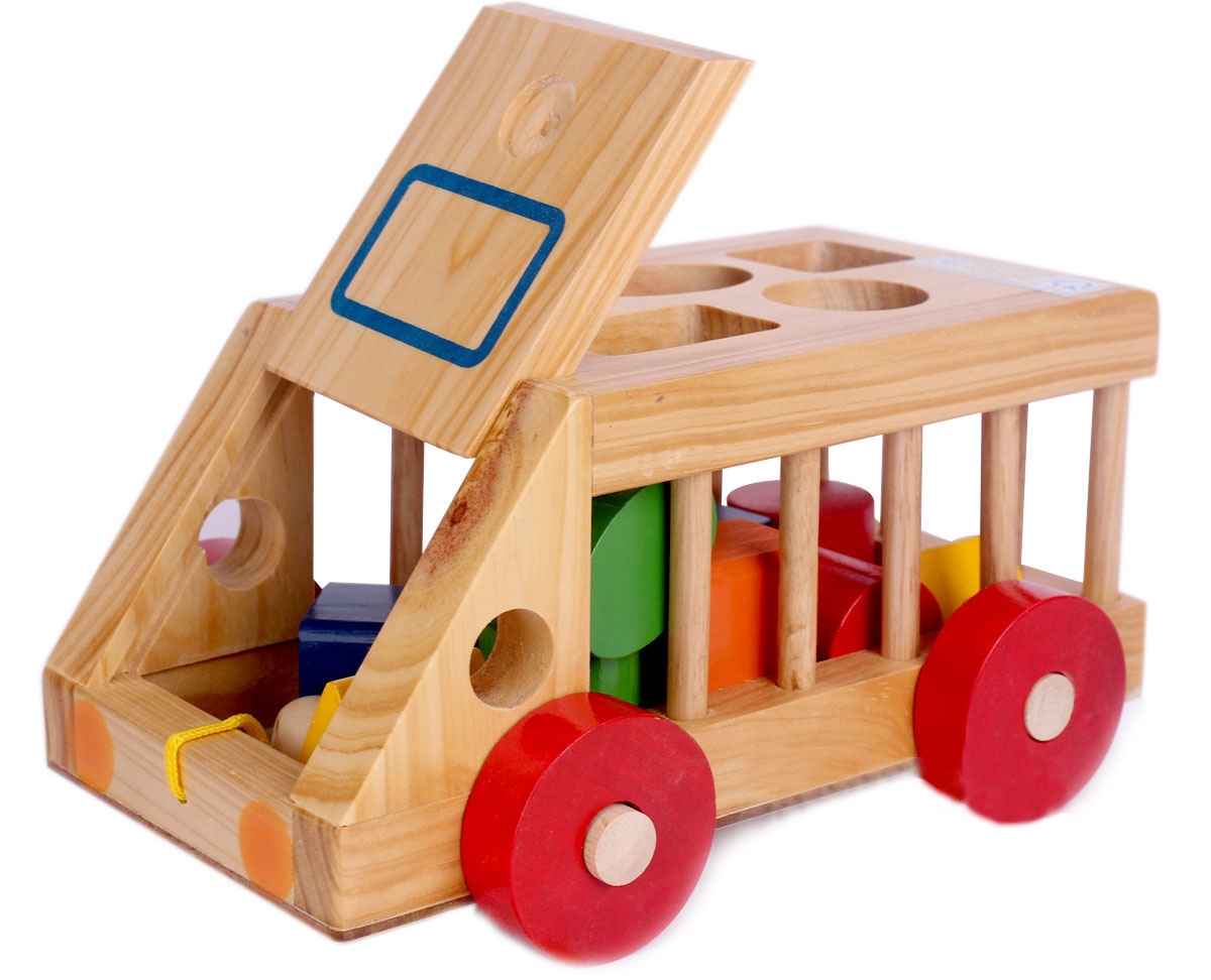 Xe ô tô thả hình gỗ Kitty được các bé ưa thích