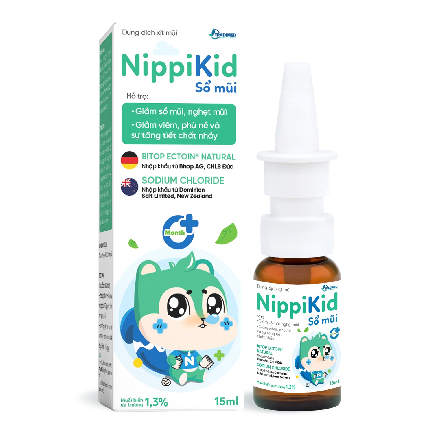 Dung dịch xịt mũi NippiKid sổ mũi 15ml hình 1
