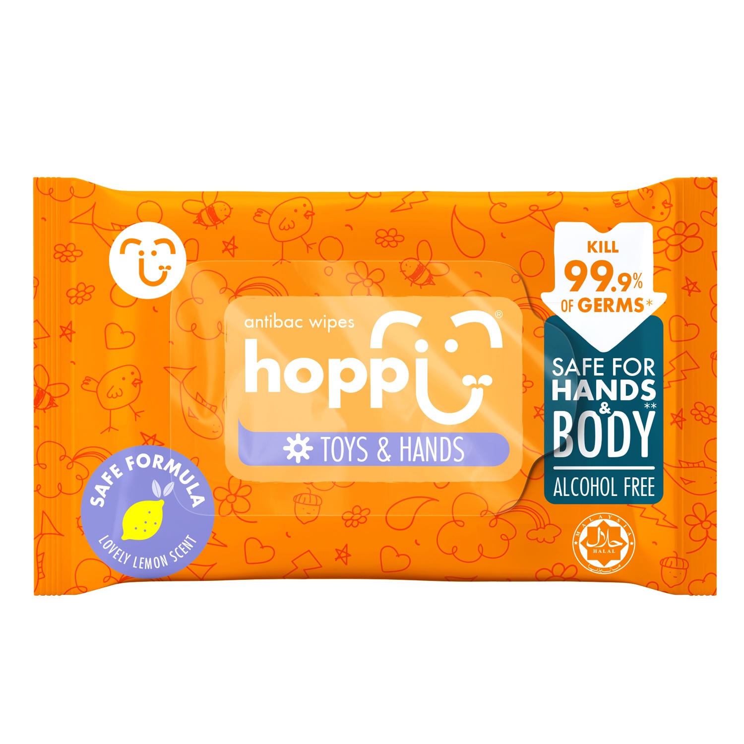 Khăn ướt kháng khuẩn Hoppi Antibac 20 tờ hình 1