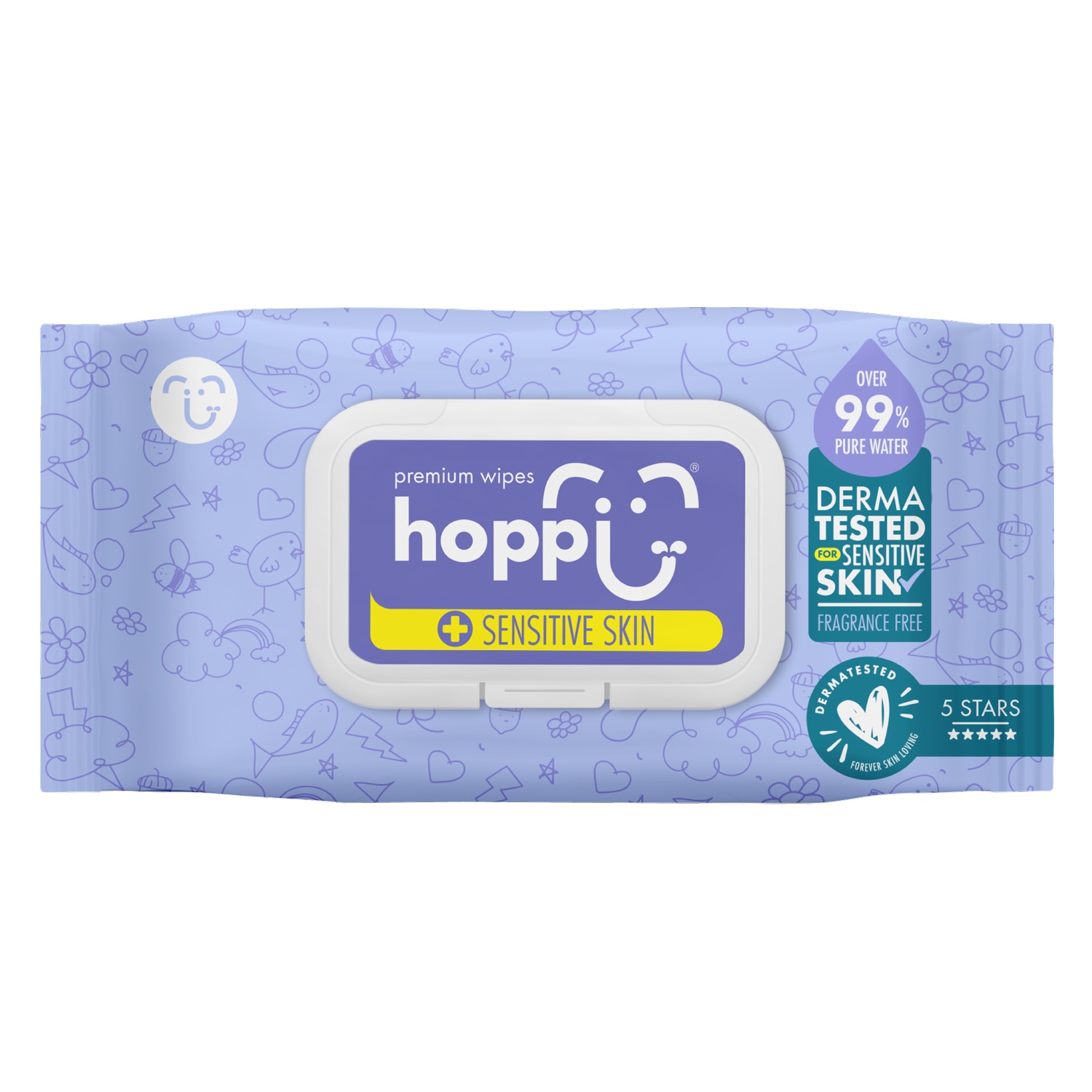 Khăn ướt tinh khiết Hoppi Premium 80 tờ hình 1