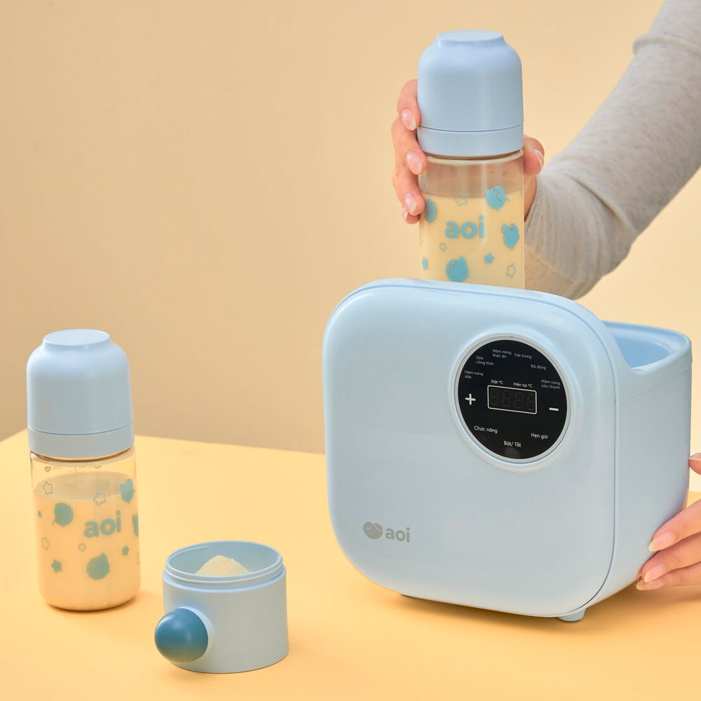 Máy hâm sữa tiệt trùng Aoi Cube hình 3