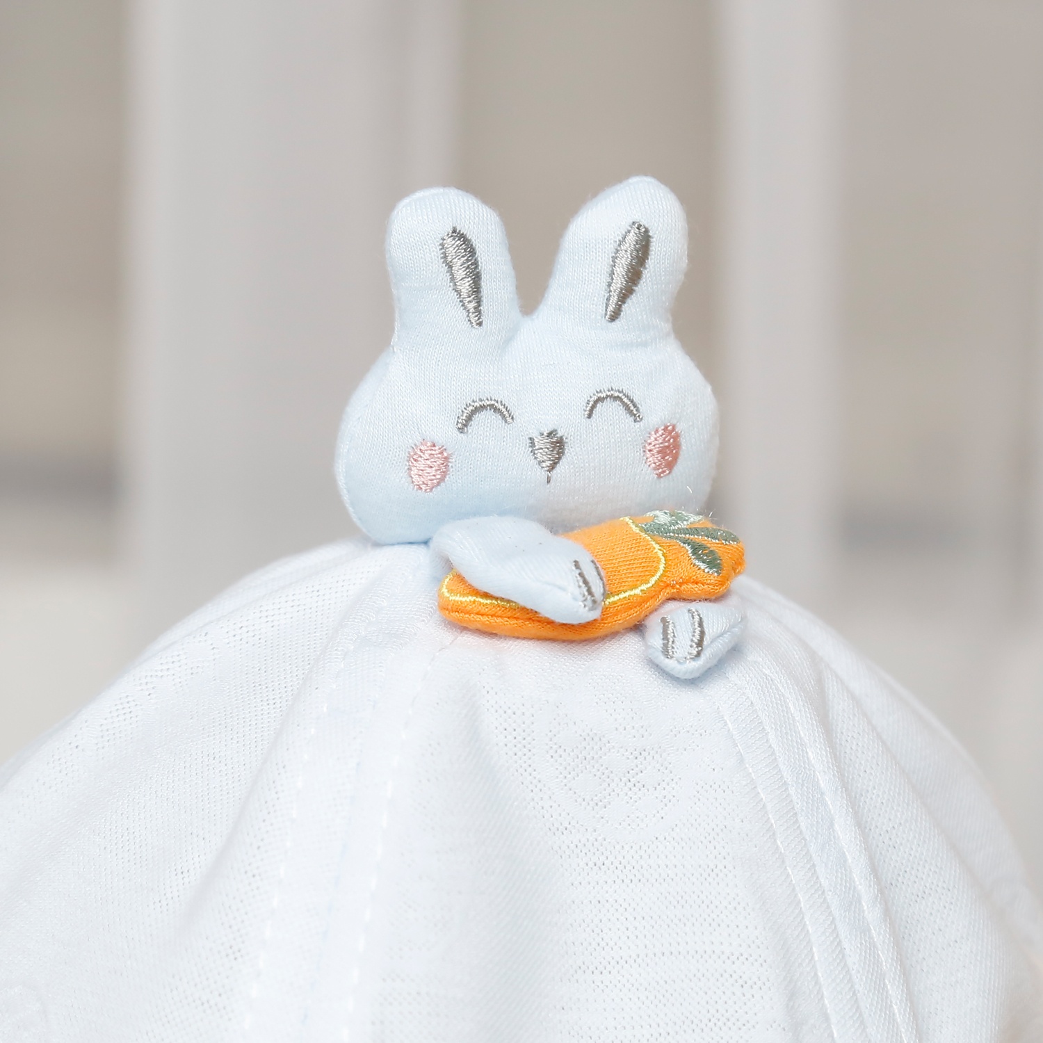 Mũ thời trang KidsPlaza thỏ và cà rốt 25K-H03 Size 48 (Xanh)