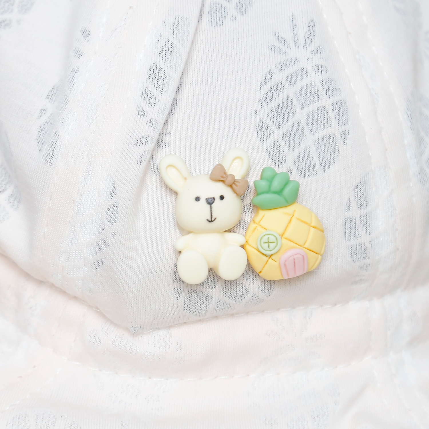 Mũ thời trang KidsPlaza gấu và dứa 25K-H04 Size 48 (Hồng)