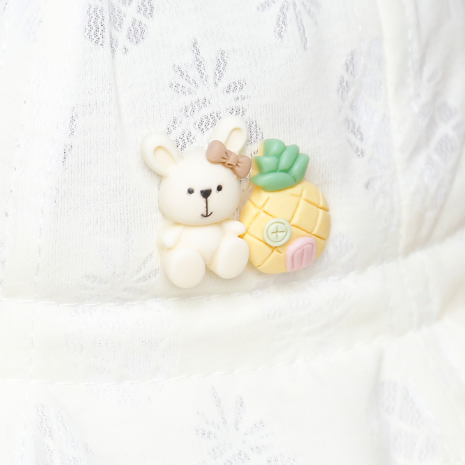 Mũ thời trang KidsPlaza gấu và dứa 25K-H04 Size 48 (Vàng)