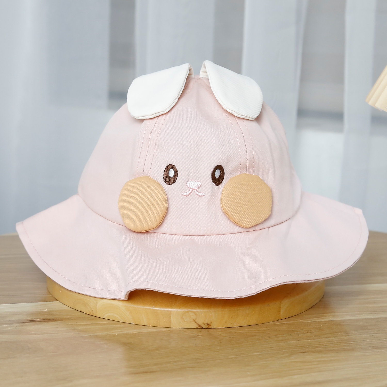 Mũ thời trang KidsPlaza cute 2 tai 25K-H05 Size 50 (Hồng)