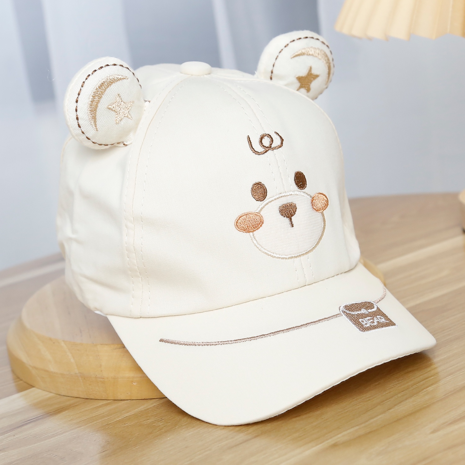 Mũ lưỡi trai KidsPlaza bear cute 25K-H13 Size 50 (Be)  hình 2