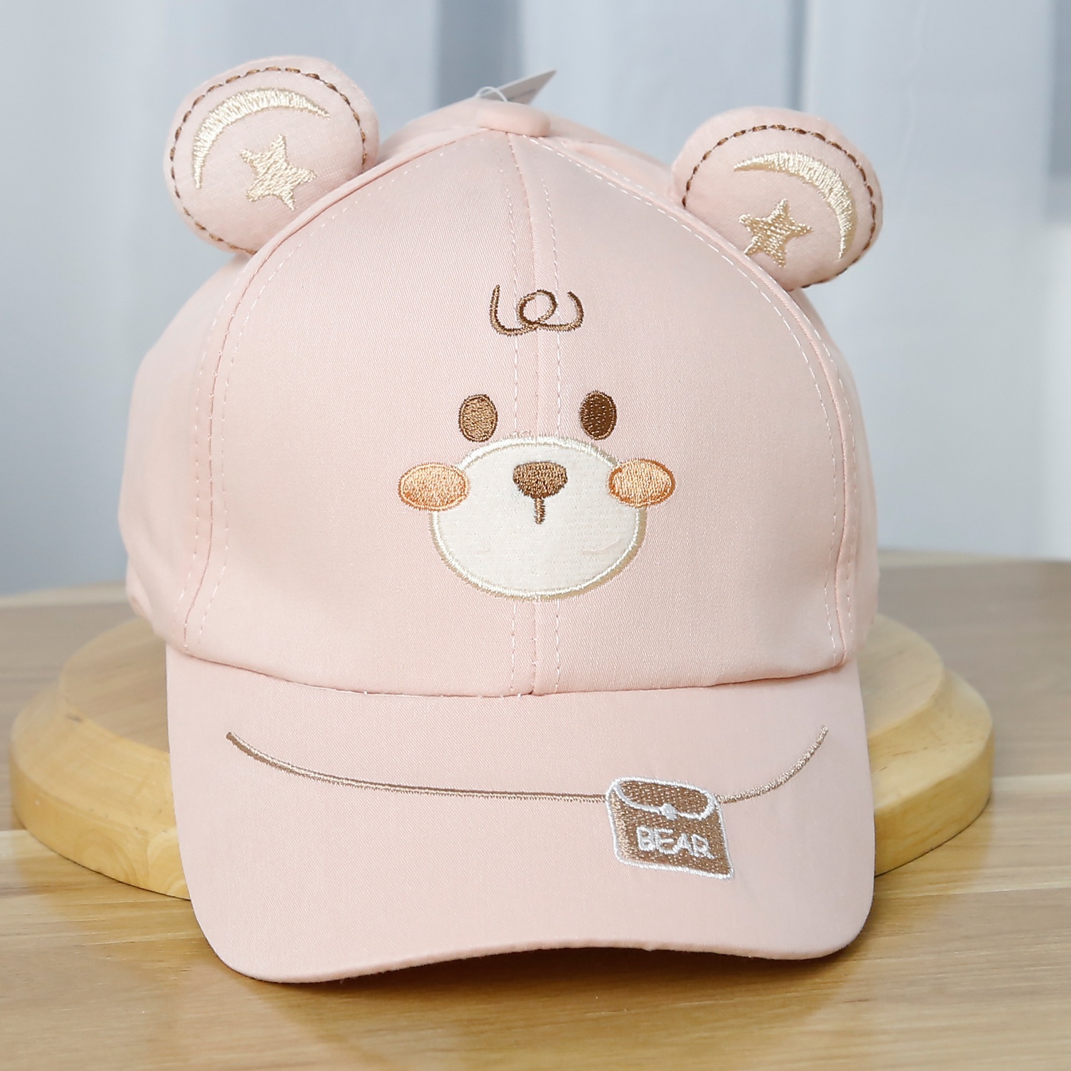 Mũ lưỡi trai KidsPlaza bear cute 25K-H13 Size 50 (Hồng) 
