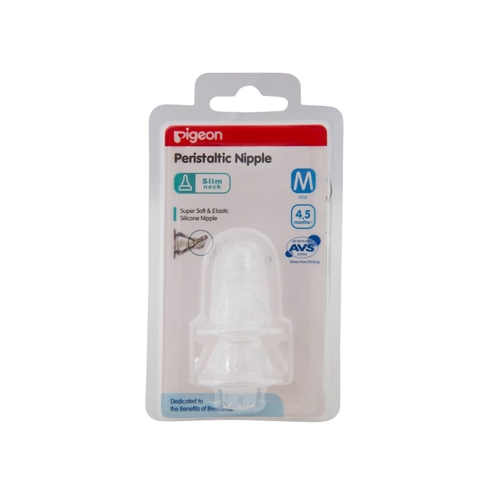 Núm ty Pigeon size M cổ thường cho bé 4M-5M hình 1