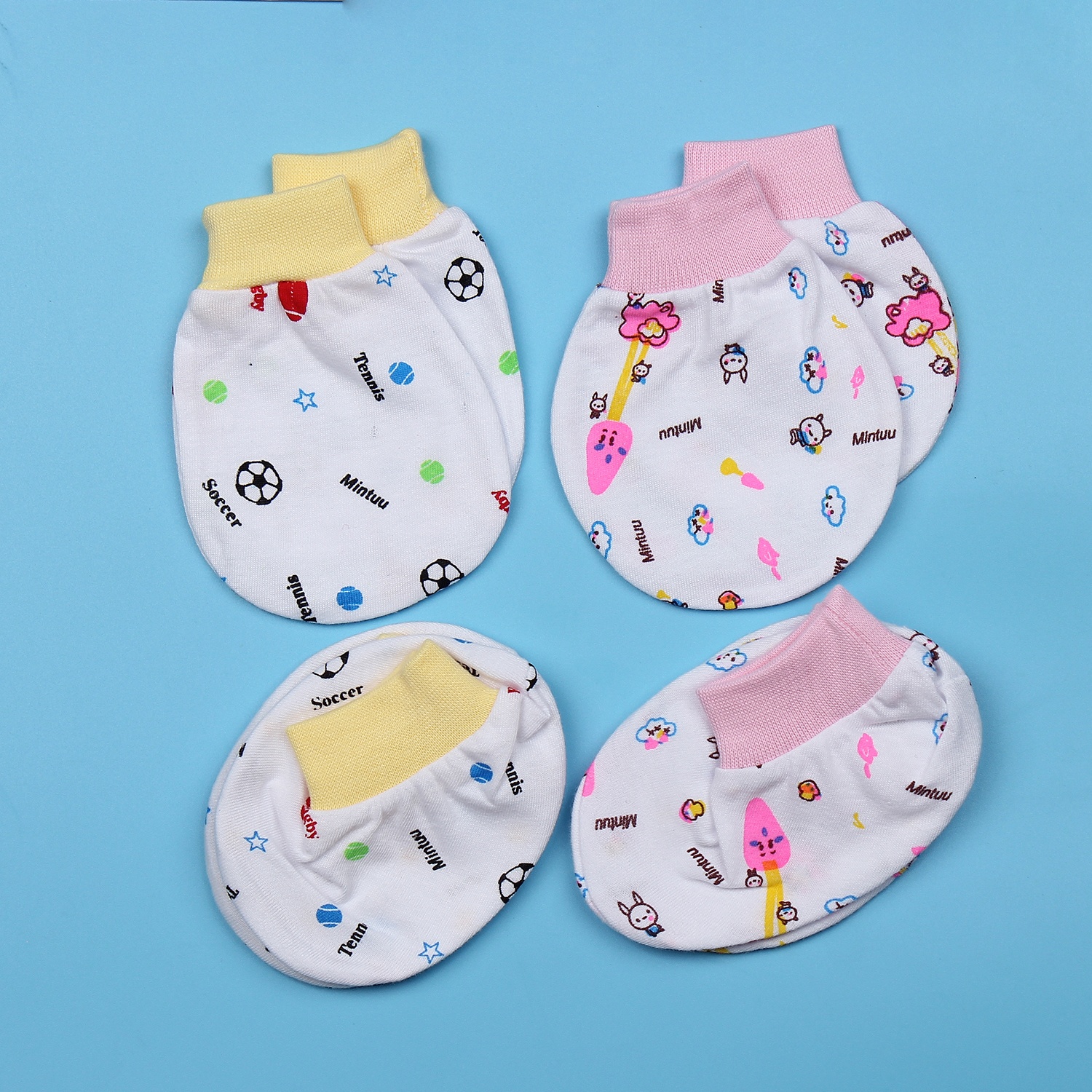 Bộ bao tay bao chân in hình MT19 Bộ bao tay bao chân in hình MT19 hình 1