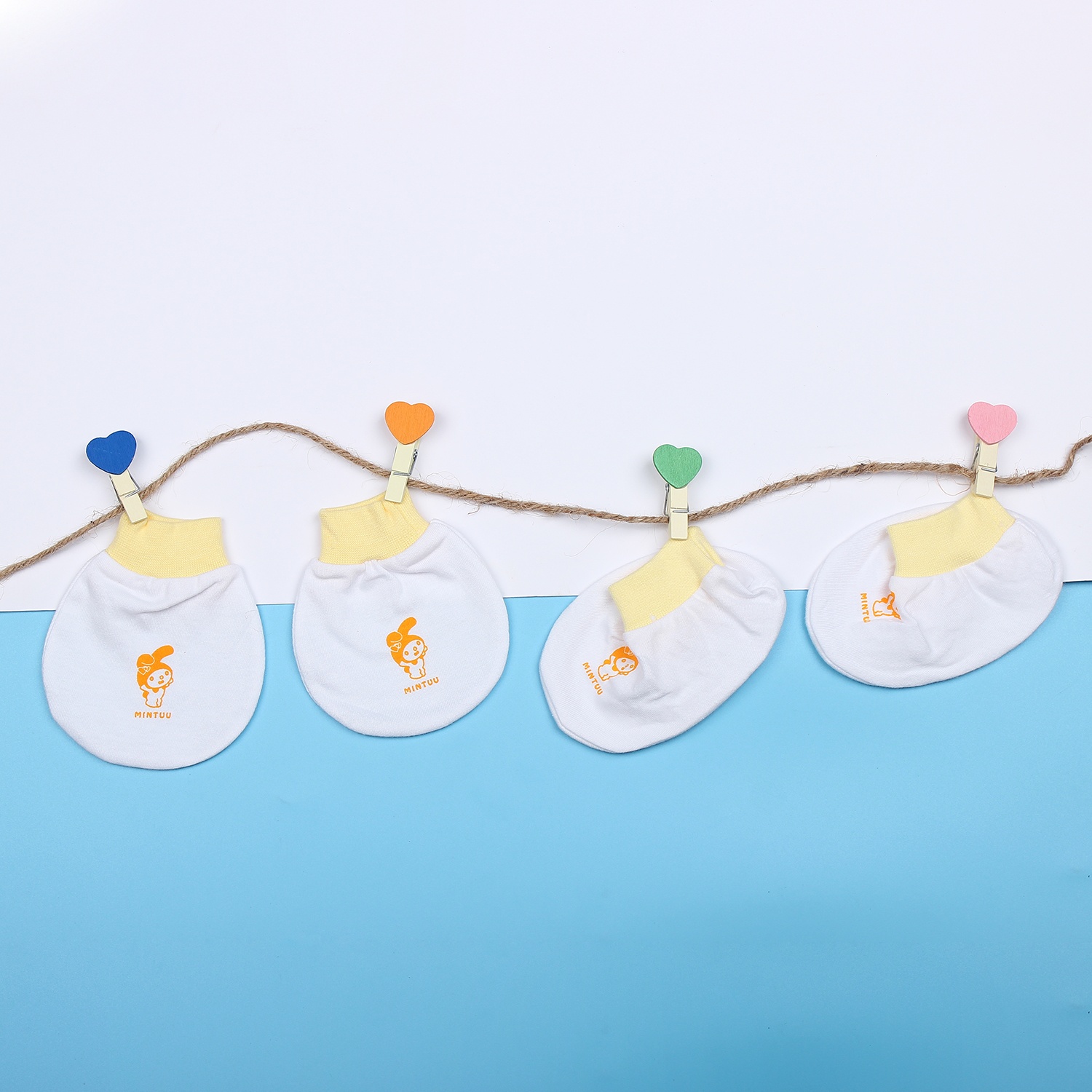 Bộ bao tay, bao chân sơ sinh MT19 (Trắng) hình 1