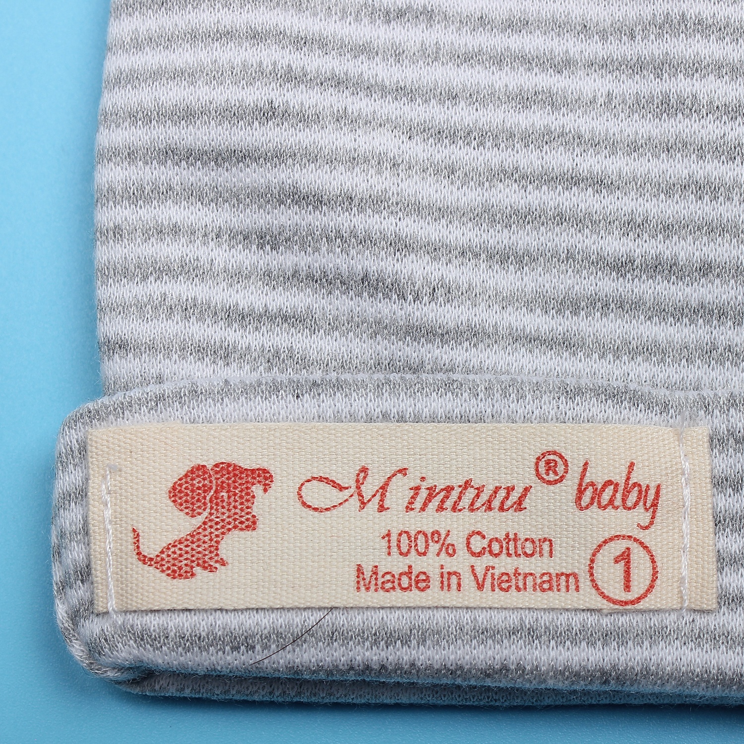 Bộ bao tay chân sọc màu + mũ hai lớp MT19 hình 3