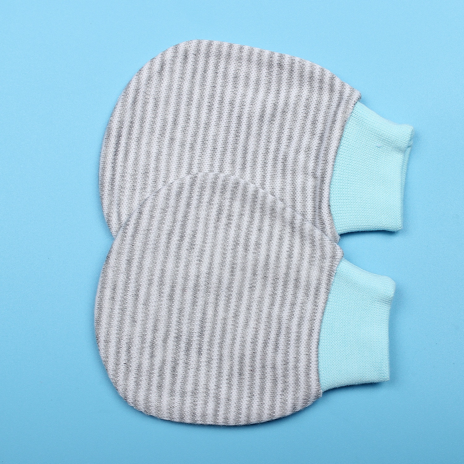 Bộ bao tay chân sọc màu + mũ hai lớp MT19 hình 2