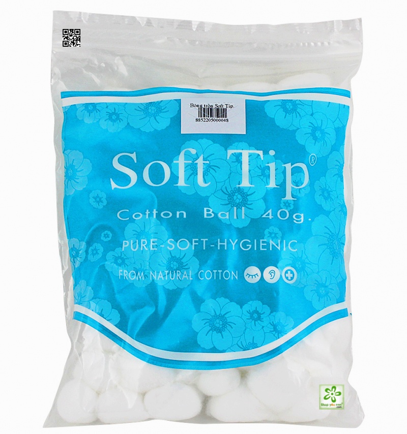 Bông tròn Softtip 40g hình 1