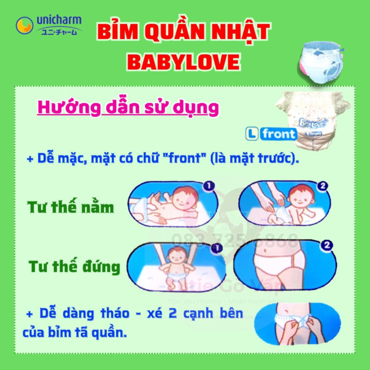 Bỉm - Tã quần Bobby Babylove L 48 miếng (cho bé 9-14kg) hình 4