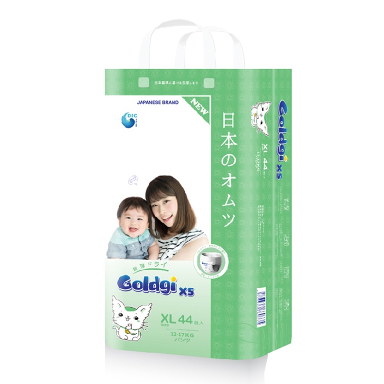 Bỉm - Tã quần Goldgi+ X5 size XL 44 miếng (cho bé 12 - 17kg) hình 2