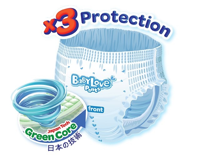 Bỉm quần Bobby Babylove Size M 48 miếng (cho bé từ 6-11kg) hình 2