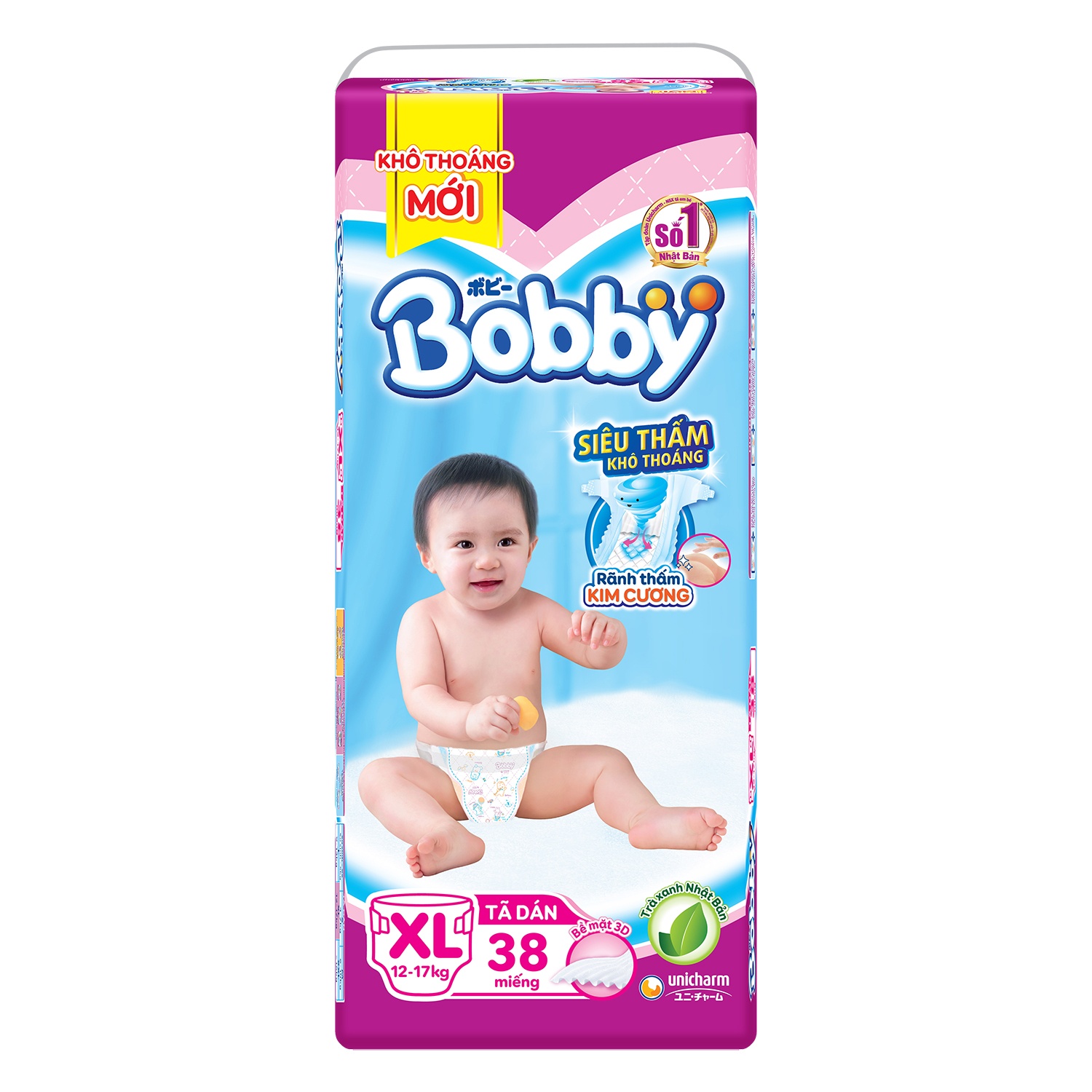 Bỉm - Tã quần Bobby size L 36 miếng (cho bé 9 - 13kg) hình 1