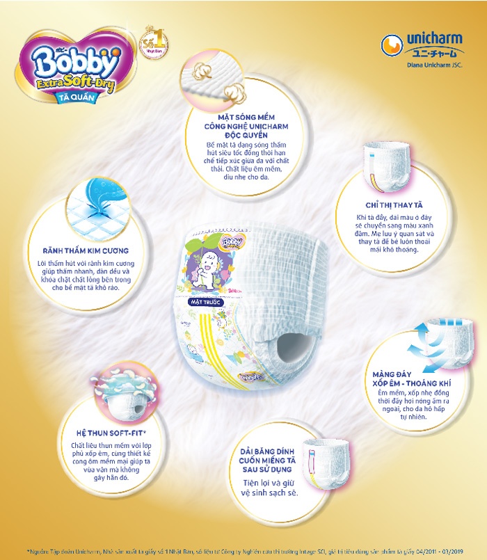 Bỉm - Tã quần Bobby Extra Soft-Dry size XXL 46 miếng (Cho bé >16kg) hình 2