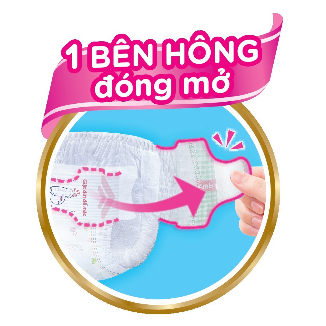 Bỉm - tã quần mở một bên Bobby size S-M 62 miếng (Cho bé từ 6-10kg) hình 2