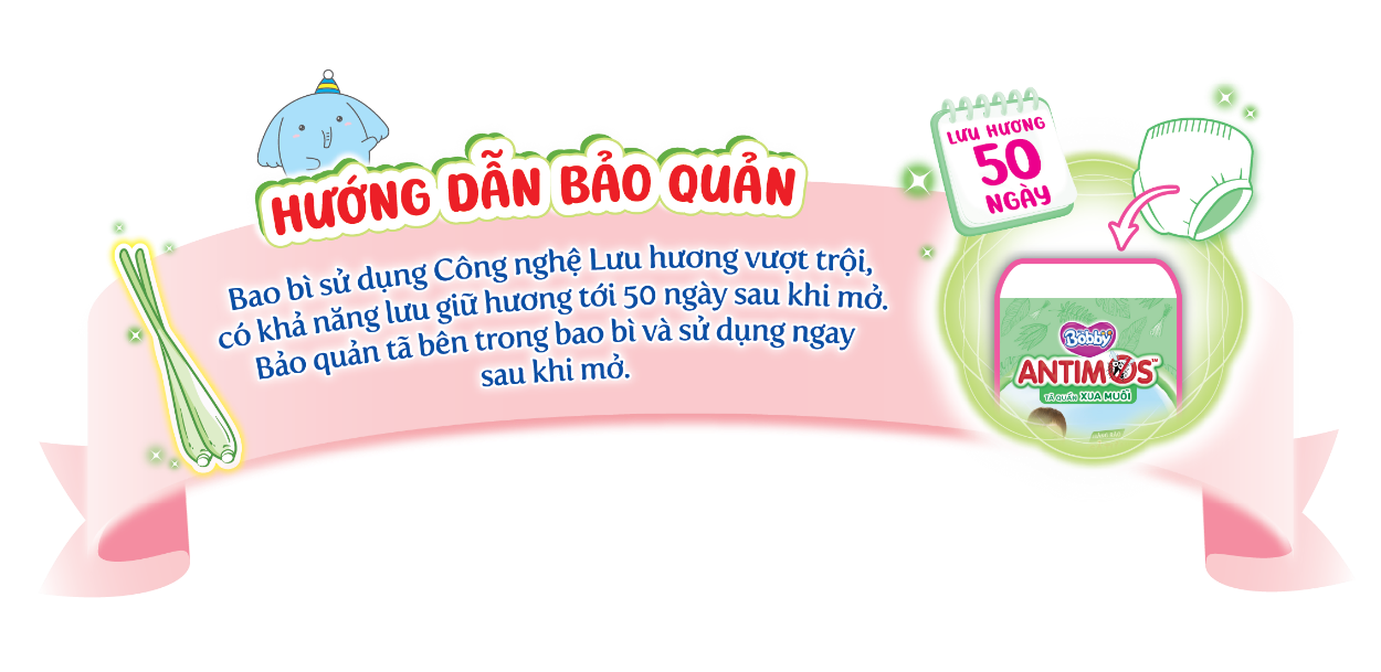 Tã quần Bobby Antimos Xua Muỗi Size XL 48 miếng (cho bé 12-17kg) hình 7