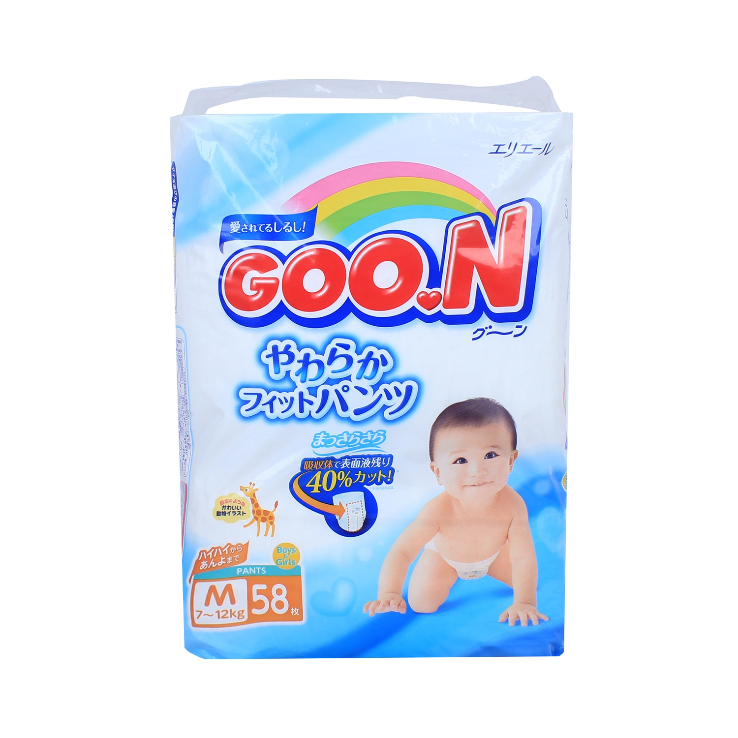 Bỉm - Tã quần Goon size M58 nội địa (cho bé 7-12kg) hình 1